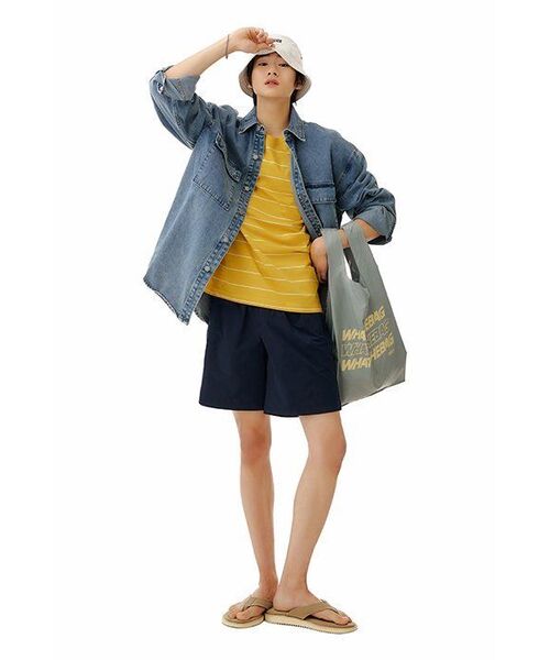MUSINSA STANDARD(ムシンサスタンダード)の「特大ダブルポケットデニムシャツ【ライトインディゴ】(シャツ/ブラウス・メンズ・その他・MEDIUM/LARGE/X-LARGE/XX-LARGE)」の15枚目の写真