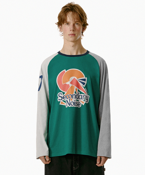 TEKET(テケット)の「Stumble Noise Block L/S Tee Green(Tシャツ/カットソー・メンズ・その他・SMALL/MEDIUM/LARGE)」の1枚目の写真