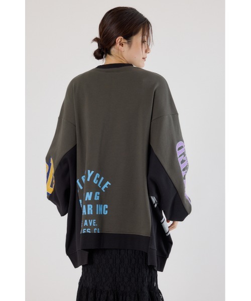RODEO CROWNS WIDE BOWL(ロデオクラウンズワイドボウル)の「リメイクビッグトップス(スウェット・レディース・杢グレー/ブラック/ネイビー・FREE)」の13枚目の写真