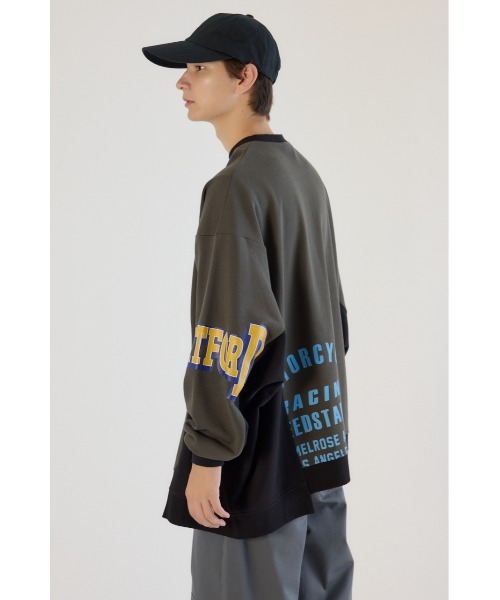 RODEO CROWNS WIDE BOWL(ロデオクラウンズワイドボウル)の「リメイクビッグトップス(スウェット・レディース・杢グレー/ブラック/ネイビー・FREE)」の18枚目の写真