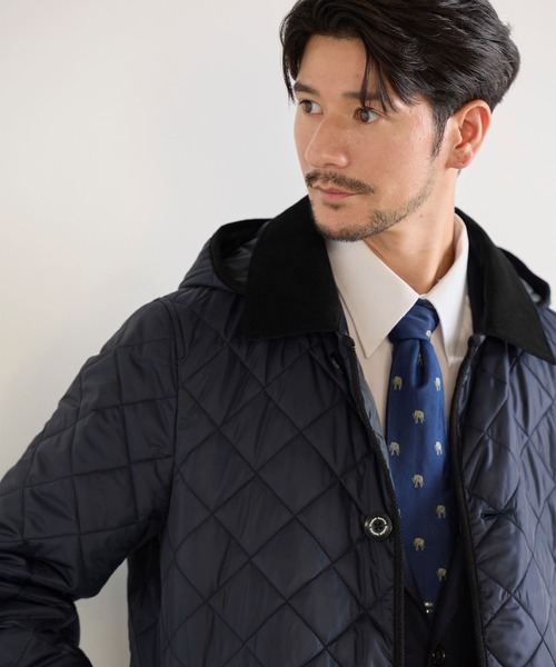 HALEINE（アレンヌ）の「[HALEINE]中綿ダウンコート メンズ  キルティング（ダウンジャケット/コート・メンズ・ネイビー/カーキ/ブラック・L/LL/M）」の19枚目の写真
