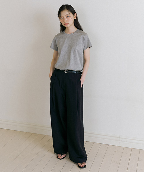 LINGSEOUL(リングソウル)の「summer cooling pintuck slacks-black(その他パンツ・レディース・その他・MEDIUM/SMALL)」の3枚目の写真
