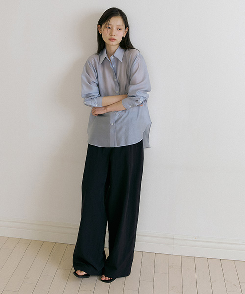 LINGSEOUL(リングソウル)の「summer cooling pintuck slacks-black(その他パンツ・レディース・その他・MEDIUM/SMALL)」の4枚目の写真