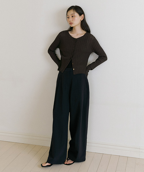 LINGSEOUL(リングソウル)の「summer cooling pintuck slacks-black(その他パンツ・レディース・その他・MEDIUM/SMALL)」の5枚目の写真