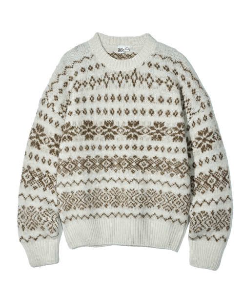 100% Wool Nor Dicky knit Ivory