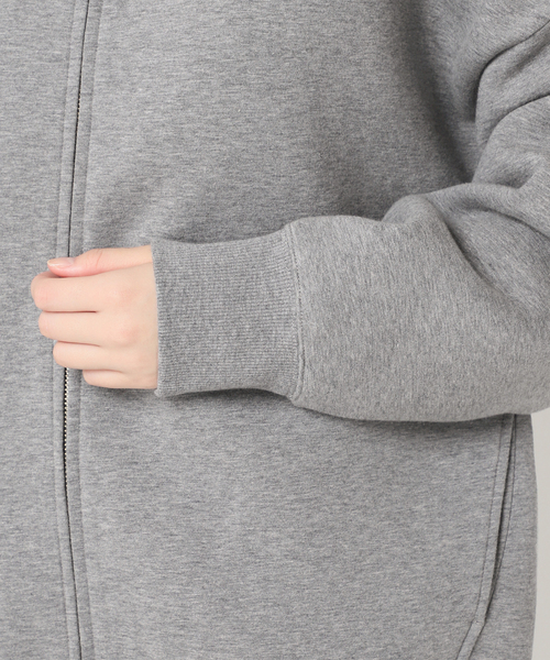 JOURNAL STANDARD relume（ジャーナルスタンダード　レリューム）の「《WEB限定追加3》フーディーブルゾン（パーカー・レディース・チャコールグレー/アイボリー/スミクロ・FREE）」の12枚目の写真