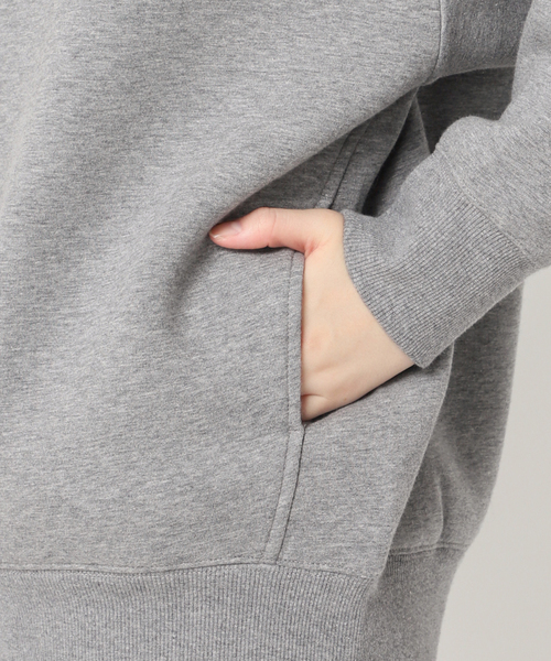 JOURNAL STANDARD relume（ジャーナルスタンダード　レリューム）の「《WEB限定追加3》フーディーブルゾン（パーカー・レディース・チャコールグレー/アイボリー/スミクロ・FREE）」の11枚目の写真
