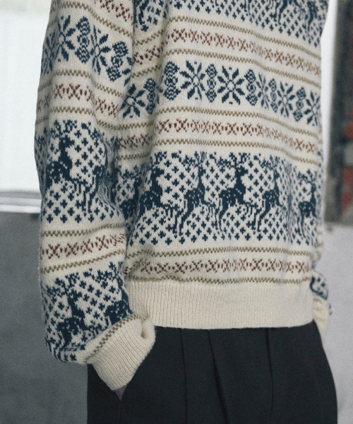GLW(ジーエルダブリュ)の「クラシックノルディックニットクリーム(ニット/セーター・レディース・その他・LARGE/SMALL/MEDIUM)」の4枚目の写真