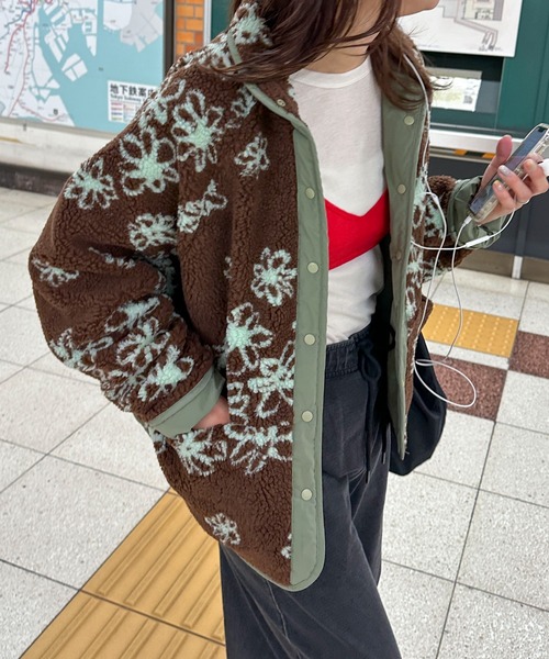 poppy tokyo ゴブラン ボア ブルゾン poppy tokyo ゴブラン ボア ブルゾン poppy tokyo(ポピートーキョー