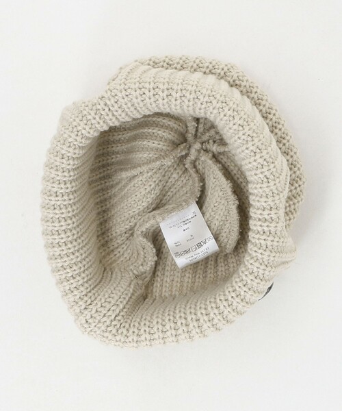 halo commodity(ハロ コモディティー)の「【別注】<halo commodity>ニット帽 / ニットキャップ / キッズ(ニットキャップ/ビーニー・キッズ・ナチュラル/ブラック・FREE(53-55cm))」の5枚目の写真