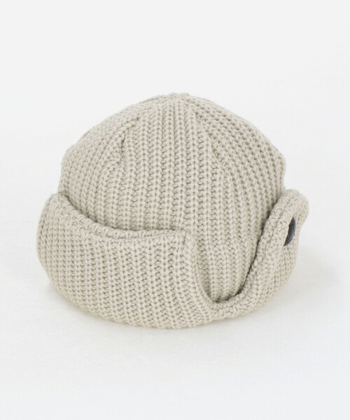 halo commodity(ハロ コモディティー)の「【別注】<halo commodity>ニット帽 / ニットキャップ / キッズ(ニットキャップ/ビーニー・キッズ・ナチュラル/ブラック・FREE(53-55cm))」の6枚目の写真