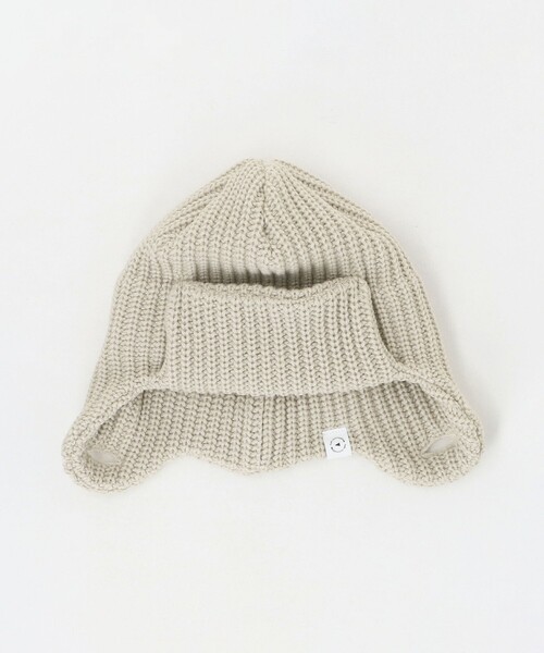 halo commodity(ハロ コモディティー)の「【別注】<halo commodity>ニット帽 / ニットキャップ / キッズ(ニットキャップ/ビーニー・キッズ・ナチュラル/ブラック・FREE(53-55cm))」の9枚目の写真