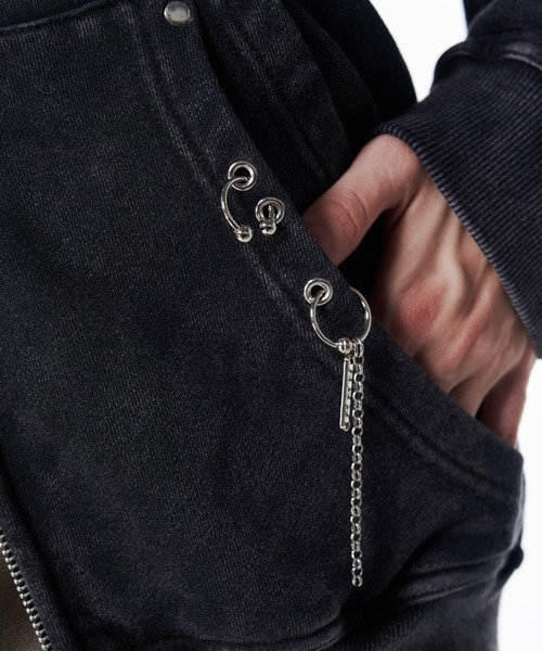 JOSE MOON(ジョゼムーン)の「EARRING HOODIE/イアリングフーディー(パーカー・レディース・グレー/ブラック/ブラウン・FREE)」の21枚目の写真