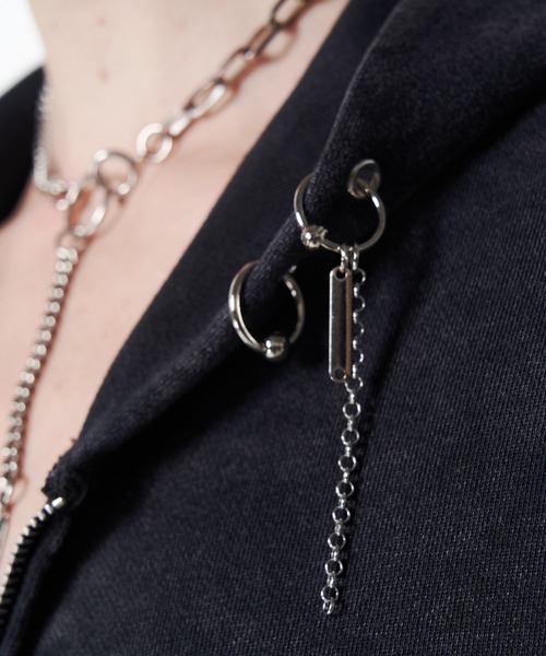 JOSE MOON(ジョゼムーン)の「EARRING HOODIE/イアリングフーディー(パーカー・レディース・グレー/ブラック/ブラウン・FREE)」の19枚目の写真