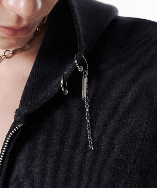 JOSE MOON(ジョゼムーン)の「EARRING HOODIE/イアリングフーディー(パーカー・レディース・グレー/ブラック/ブラウン・FREE)」の20枚目の写真
