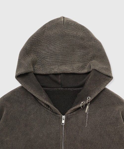 JOSE MOON(ジョゼムーン)の「EARRING HOODIE/イアリングフーディー(パーカー・レディース・グレー/ブラック/ブラウン・FREE)」の15枚目の写真