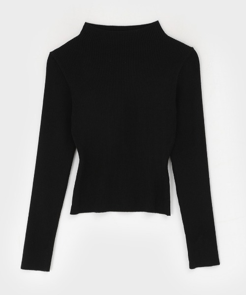 BLACKUP（ブラックアップ）の「[MADE] エルバインリブハーフネックニット（ニット/セーター・レディース・ブラック/ブラウン/アイボリー・FREE）」の19枚目の写真