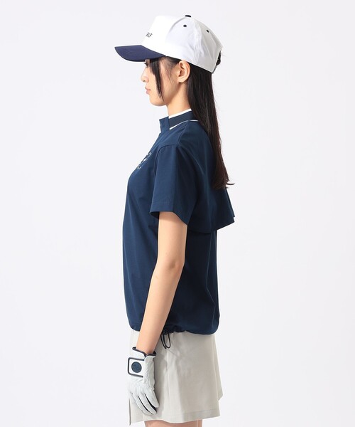 BEAMS GOLF(ビームスゴルフ)の「ORANGE LABEL / プライムフレックス(R)リラックス モックネック シャツ(Tシャツ/カットソー・レディース・ネイビー/ホワイト/オリーブ・SMALL/LARGE/MEDIUM)」の18枚目の写真