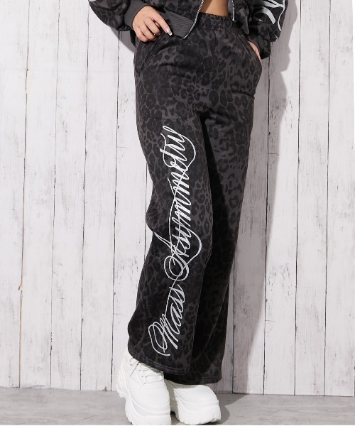 GORGE（ゴージ）の「《筆記体ロゴ×裏起毛》ストリートムード◎スウェットパンツ（スウェットパンツ・レディース・カモフラージュ/レオパード/グレー・F）」の8枚目の写真