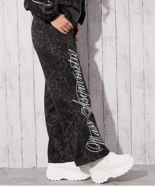 GORGE（ゴージ）の「《筆記体ロゴ×裏起毛》ストリートムード◎スウェットパンツ（スウェットパンツ・レディース・カモフラージュ/レオパード/グレー・F）」の10枚目の写真