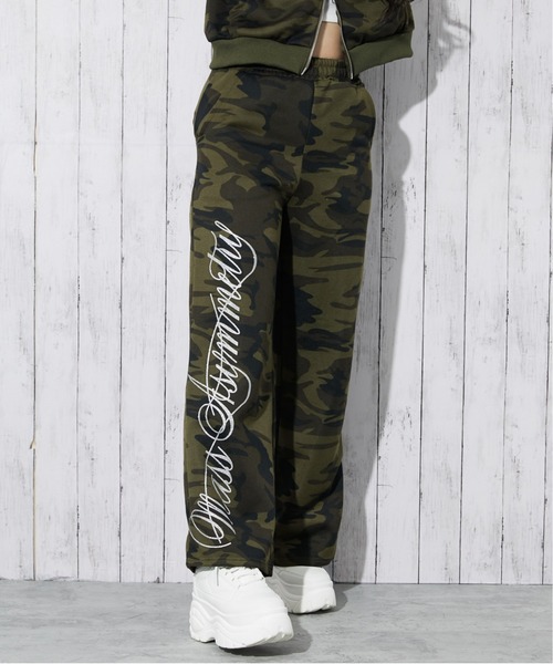 GORGE（ゴージ）の「《筆記体ロゴ×裏起毛》ストリートムード◎スウェットパンツ（スウェットパンツ・レディース・カモフラージュ/レオパード/グレー・F）」の12枚目の写真