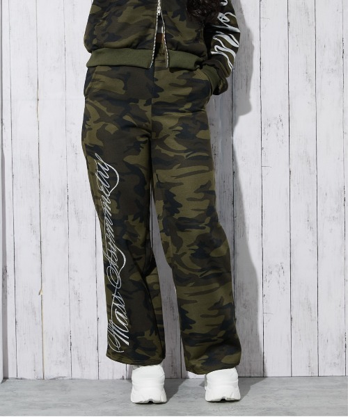 GORGE（ゴージ）の「《筆記体ロゴ×裏起毛》ストリートムード◎スウェットパンツ（スウェットパンツ・レディース・カモフラージュ/レオパード/グレー・F）」の13枚目の写真