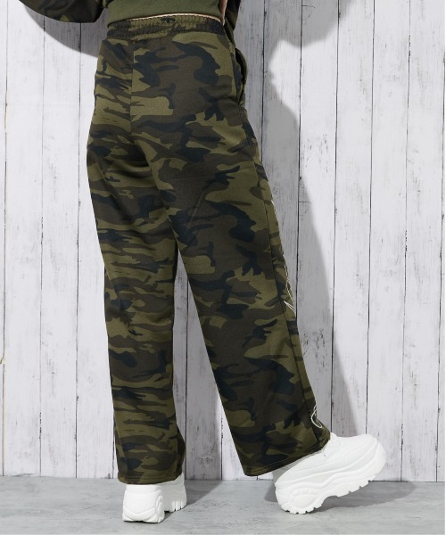 GORGE（ゴージ）の「《筆記体ロゴ×裏起毛》ストリートムード◎スウェットパンツ（スウェットパンツ・レディース・カモフラージュ/レオパード/グレー・F）」の15枚目の写真