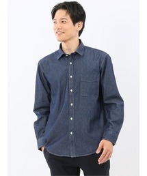 m.f.editorial | 【綿100% デニム】カンタベリーウッド/CANTERBURY WOOD レギュラーカラー長袖シャツ(シャツ/ブラウス)