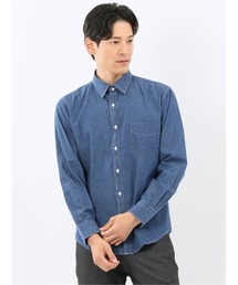 m.f.editorial | 【綿100% デニム】カンタベリーウッド/CANTERBURY WOOD レギュラーカラー 長袖 シャツ(シャツ/ブラウス)