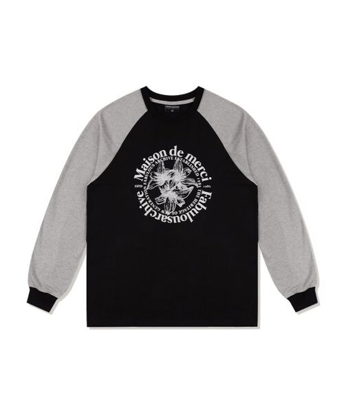 FABULOUS ARCHIVE(ファビュラスアーカイブ)の「ユニセックス ルリス ラグラン ロングスリーブ メランジェグレー(FCC3TS480M)(Tシャツ/カットソー・レディース・グレー・LARGE/MEDIUM/SMALL)」の1枚目の写真