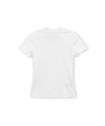 WシュリンクTシャツ、ホワイト
