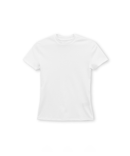 BROWNYARD(ブラウンヤード)の「WシュリンクTシャツ、ホワイト(Tシャツ/カットソー・レディース・その他・1/2)」の1枚目の写真