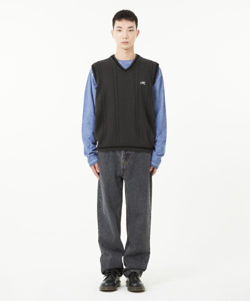 LMCの「CABLE ARCH KNIT VEST black（ベスト・レディース・その他・MEDIUM/LARGE/X-LARGE）」の2枚目の写真