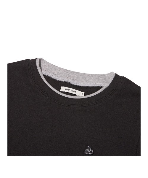 KIRSH(キルシー)の「KIRSH Layered Slim-Fit Ribbon Long Sleeve T-Shirt キルシー レイヤード スリムフィット 長袖Tシャツ(Tシャツ/カットソー・レディース・ホワイト/ライトブルー/ブラック・1)」の15枚目の写真