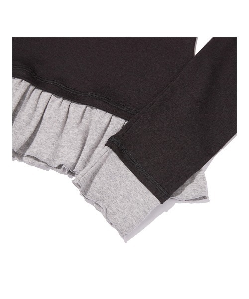 KIRSH(キルシー)の「KIRSH Layered Slim-Fit Ribbon Long Sleeve T-Shirt キルシー レイヤード スリムフィット 長袖Tシャツ(Tシャツ/カットソー・レディース・ホワイト/ライトブルー/ブラック・1)」の17枚目の写真