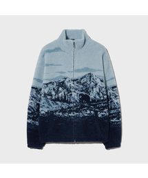 PHYSICAL DEPARTMENT（フィジカル デパートメント）の「スノーマウンテンボアフリースジャケット_ブルー（その他アウター）」