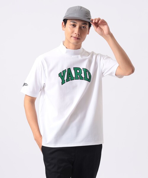 BEAMS GOLF(ビームスゴルフ)の「ORANGE LABEL / YARD モックネックシャツ(Tシャツ/カットソー・メンズ・ホワイト/グリーン/ブラック・S/M/L/XL)」の1枚目の写真