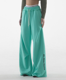 FANSHOW（ファンショー）の「SIX COLON NINETEEN GEOMETRY PANTS - T BLUE（スウェットパンツ）」