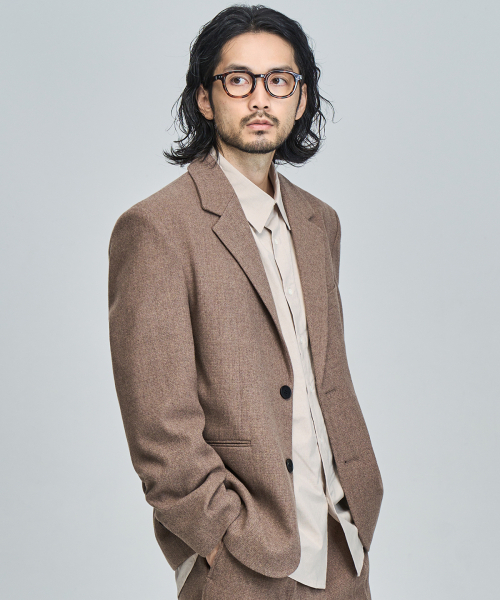 PRAIRIE(KR)(プレーリー)の「ウールリラックスドフィットブレザー (ベージュ)(テーラードジャケット・メンズ・ベージュ・SMALL/MEDIUM/LARGE)」の2枚目の写真