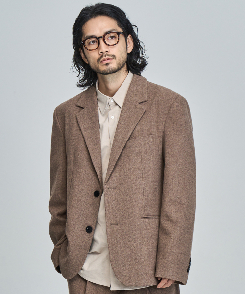 PRAIRIE(KR)(プレーリー)の「ウールリラックスドフィットブレザー (ベージュ)(テーラードジャケット・メンズ・ベージュ・SMALL/MEDIUM/LARGE)」の3枚目の写真