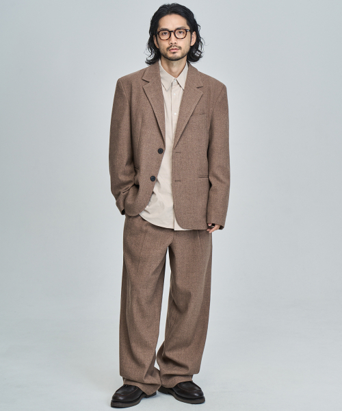 PRAIRIE(KR)(プレーリー)の「ウールリラックスドフィットブレザー (ベージュ)(テーラードジャケット・メンズ・ベージュ・SMALL/MEDIUM/LARGE)」の4枚目の写真