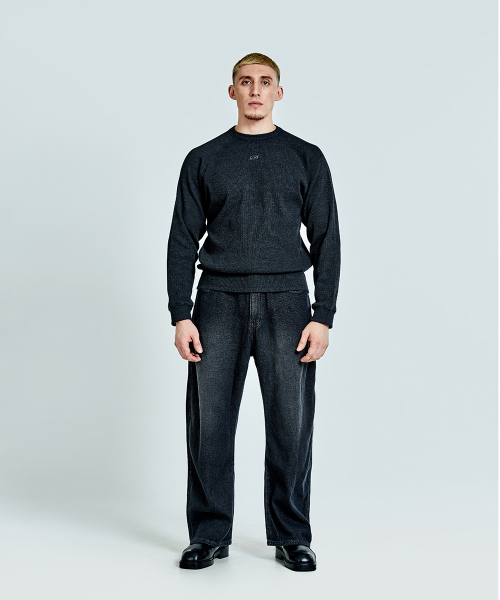 51%(フィフティーワンパーセント)の「Waffle denim pants - Black(デニムパンツ・メンズ・その他・SMALL/MEDIUM/LARGE)」の2枚目の写真