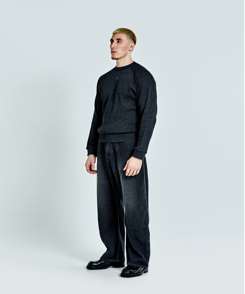 51%(フィフティーワンパーセント)の「Waffle denim pants - Black(デニムパンツ・メンズ・その他・SMALL/MEDIUM/LARGE)」の3枚目の写真
