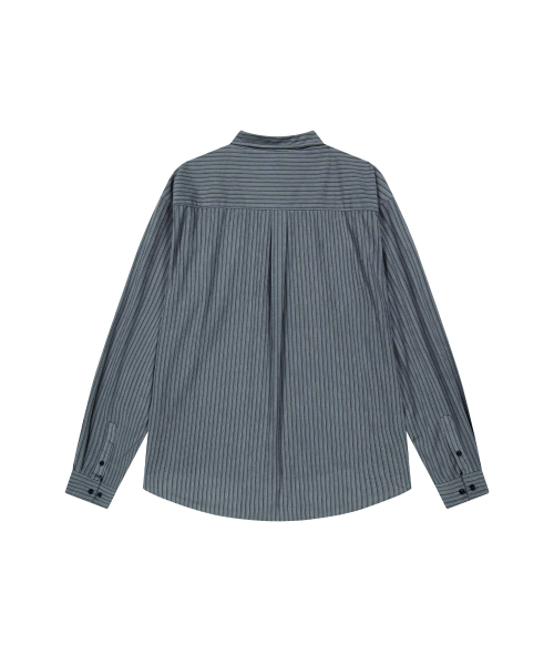 ENDOOR（エンドア）の「Corduroy stripe shirt (gray stripe)（シャツ/ブラウス・メンズ・チャコールグレー・1/2）」の3枚目の写真