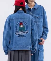 Red Cap Girl（レッドキャプガール）の「【a-r】〔RedCapGirl/レッドキャップガール〕バックサテン刺繍 3rdタイプ デニムジャケット（デニムジャケット）」