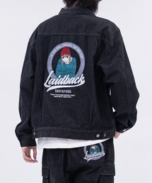 Red Cap Girl（レッドキャプガール）の「【a-r】〔RedCapGirl/レッドキャップガール〕バックサテン刺繍 3rdタイプ デニムジャケット（デニムジャケット）」