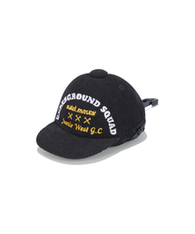 JAMIE WEST（ジェイミーウエスト）の「コーデュロイトラッカーボールキャップキーホルダー（ブラック）（キーケース/キーアクセサリー）」