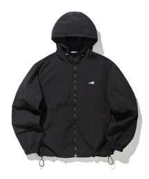 SLIT STUDIO（エスリットスタジオ）の「レタリングウインドブレーカー フードジャケット ブラック（その他アウター）」