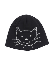 ARIGHTANGLE（アライトアングル）の「CAT FACE BEANIE (BLACK)（ニットキャップ/ビーニー）」