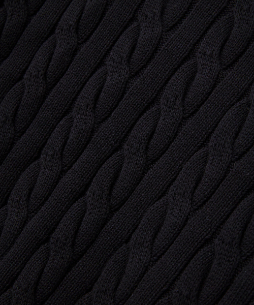 HOOVES（フーブス）の「Cotton cable half zip-up knitwear [black]（ニット/セーター・メンズ・その他・MEDIUM/LARGE）」の6枚目の写真